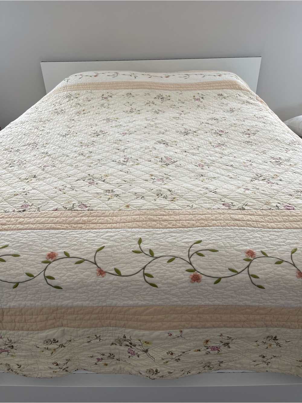 Nina Herrera King Quilted Floral Quilt